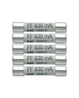 05900006 | Jeu de 5 fusibles de rechange 630 mA / 1 000 V 