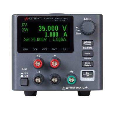 E36104B | Alimentation numérique 1 voie programmable 35 V / 1 A DC (35 W), interfaces USB et LAN (LXI)