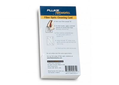 NFC-CARDS-5PACK | Carte de nettoyage pour fibres optiques (lot de 5) 