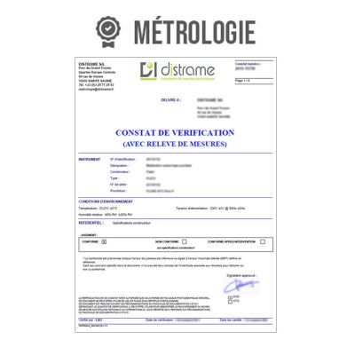 PR-WS3024Z | Constat de vérification avec relevé de mesures 