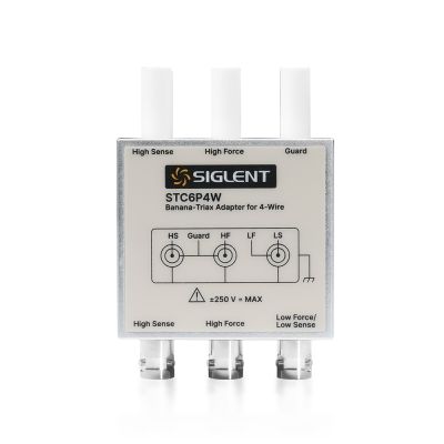 STC6P4W | Fiche banane vers triaxiale - 4 fils pour SMU siglent SMM3000X 