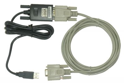 USBRS232 | Kit adaptateur USB / RS232, avec cordon NULL MODEM 