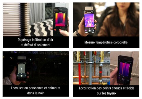 HM-TB3317-3/M1-MINI | Module cam&eacute;ra thermique M1-Mini pour smartphone, 160 x 120 px, 5&deg;C &agrave; 100&deg;C, 25 Hz