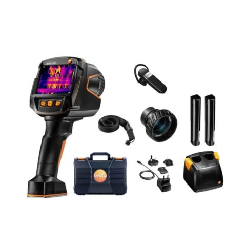 05638836 | Cam&eacute;ra thermique Testo 883-2, KIT, accu suppl&eacute;mentaire et station de charge, objectif 42&deg;x32&deg; + t&eacute;l&eacute;obj. 12&deg;x9&deg;