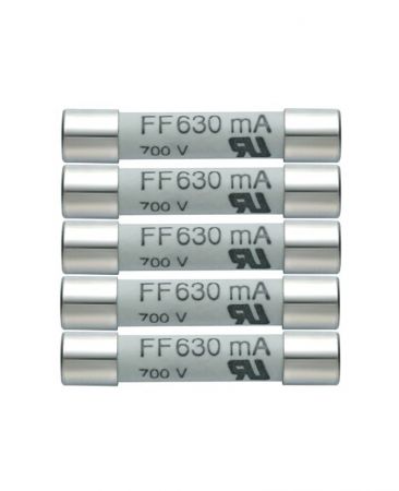 05900007 | Jeu de 5 fusibles de rechange 630 mA / 600 V 