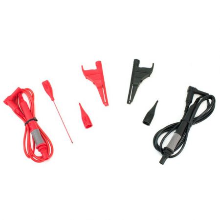 1002-001 | Cordons standards R/N avec pointes, pinces et adaptateurs 