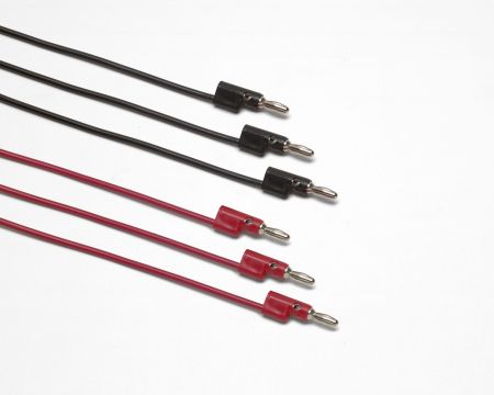 TL935 | KIT DE CORDONS DE RACCORDEMENT mesure avec fiches bananes gigognes Ø 4 mm, longueur 60 cm, 90 cm et 120 cm