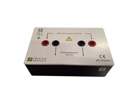 P01165225 | Shunt 30 A - 0.1V,double isolation connexion fiche banane 