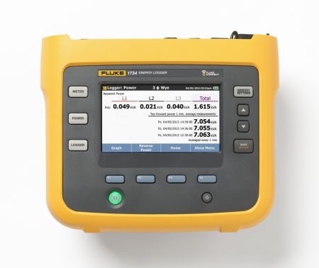 FLUKE-1734/B | Enregistreur de qualité d' énergie triphasé, version de base (sans sondes flexibles) 