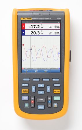 FLUKE-124B/INT | FLUKE-124B/INT ScopeMeter oscilloscope portable industriel 40MHZ 