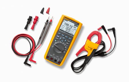 FLUKE-289/IMSK | Multimètre+sonde+cordons+pince multimètre industriel Fluke289 sonde de courant i400, cordons TL71, pinces crocodiles AC175