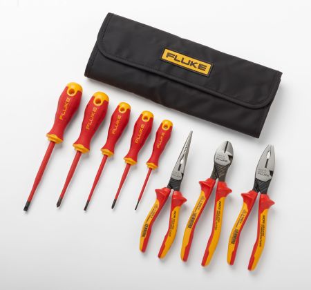 IKST7 | Kit de démarrage d'outils portables isolés (5 tournevis isolés + 3 pinces isolées 1 000V)