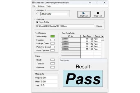HI-9267 | Logiciel de gestion des données de tests de sécurité 