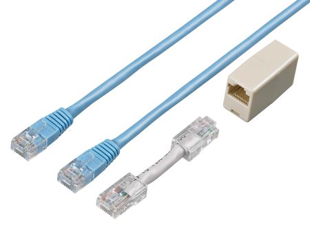 HI-9642 | Câble LAN 5 m, avec adaptateur crossover 