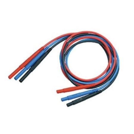 HI-9750-01 | Cordon de test rouge longueur 3 m, connecteurs de sécurité 4 mm, testeur d'isolement HT 