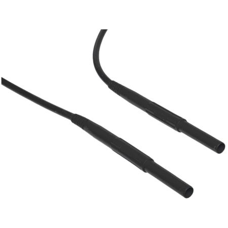 HI-9750-02 | Cordon de test noir longueur 3 m, connecteurs de sécurité 4 mm, testeur d'isolement HT 