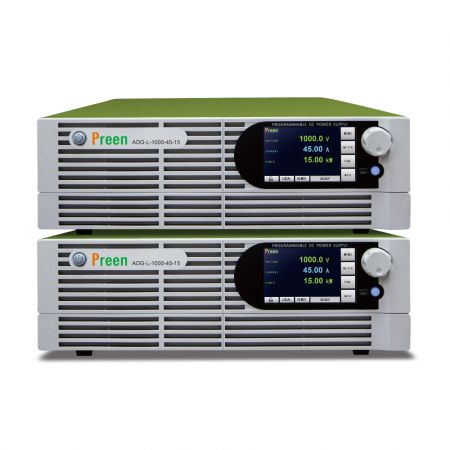 ADG-L-SERIE | Alimentations programmables DC série ADG-L, 1 voie, 5-10-15 kW, 0-135 A, 0-1000 V, 2U/3U rack 19''