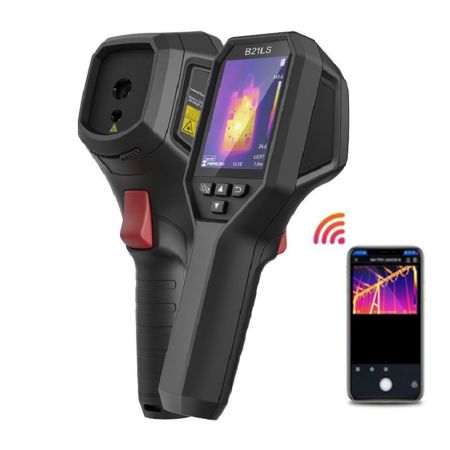 HM-TP52-3AQF/W-B21LS | Caméra thermique B21LS 256 x 192 px, -20°C à +550°C, écran 3.2'', 25 Hz, Wi-Fi, Pointer LASER, Mode SuperIR