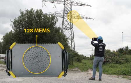 LCT-FSSVUSTN102D-01 | Location caméra acoustique Crysound 2624, repérage fuites d'air comprimé, gaz et décharges partielles