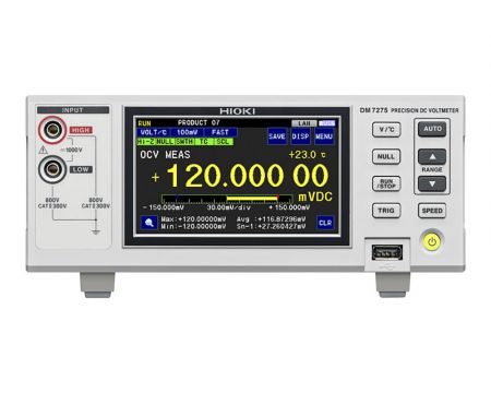 HI-DM7275-01 | Voltmètre DC de précision 20 ppm sur 1 an interfaces Ethernet et USB 