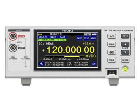 HI-DM7276-01 | Voltmètre DC de précision 9 ppm sur 1 an interfaces Ethernet et USB 