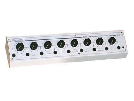 DR08 | Boîte à décades de résistances à 8 décades, de 0,1 Ω à 11 MΩ 