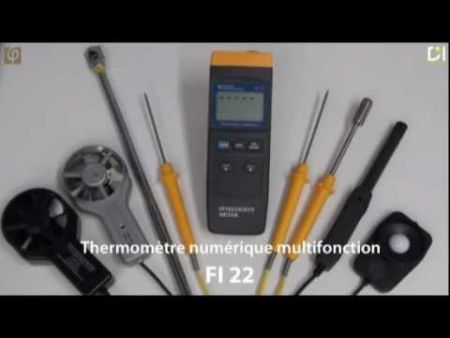 FI22 | Thermomètre numérique multifonctions (selon la sonde optionnelle associée) 