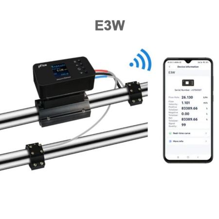 E3 | Débitmètre et énergimètre à ultrasons à montage externe série E3 pour mesure sur eau claire, température < 60°C