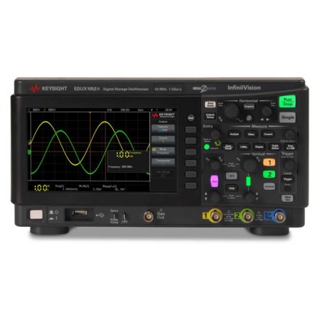 EDUX1052A | Oscilloscope numérique 2 voies 50 MHz dédié à l'enseignement 
