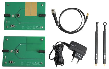EMC-BASIC-2-SET | Cartes imprimées de démonstration CEM avec sondes de champs proches 