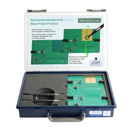 EMC-BASIC-2-SET | Cartes imprimées de démonstration CEM avec sondes de champs proches 