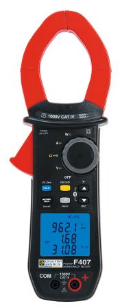 P01120947 | Pince multimètre F407 TRMS 1 000 A AC / 1 500 A DC, Ø 48 mm, avec mesure de puissance et d'harmoniques