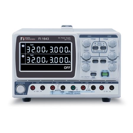 FI1643 | Alimentation numérique 4 voies 2x [32 V / 3 A], 15 V / 1 A, 5 V / 1 A, puissance 212 W 