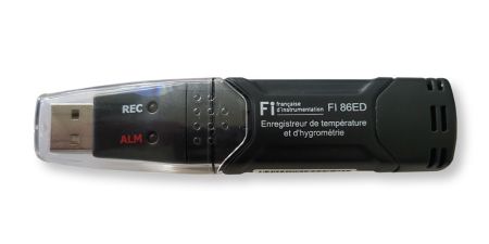 FI86ED | Enregistreur de température et d'humidité, avec génération de rapport pdf automatique