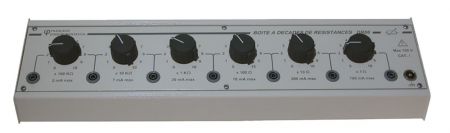 DR06 | Boîte à décades de résistances x1 Ω à x100 kΩ 