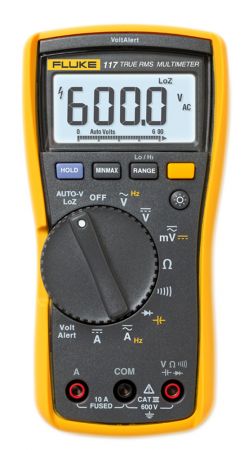 FL117 | Multimètre numérique portable TRMS AC, 6 000 points, avec détection de tension sans contact, FLUKE-117