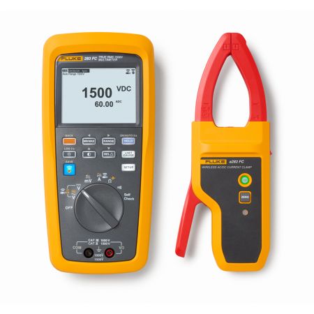 FLUKE-283FC/PV/EUR | Multimètre solaire PV FLUKE-283 FC avec pince A283 FC, CAT III 1500 V DC, 1000 V CAT IV, Fluke Connect