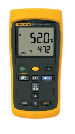 FL52-2 | Thermomètre numérique 2 voies thermocouples, FLUKE-52-2 