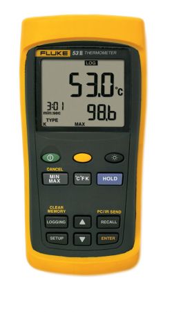 FL53-2B | Thermomètre numérique 1 voie thermocouples, FLUKE-53-2B 