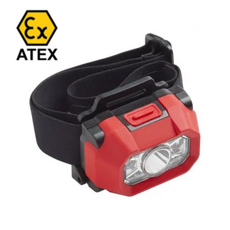 HL-200EX | Lampe frontale à sécurité intrinsèque ATEX double éclairage fort (200 lumens) ou