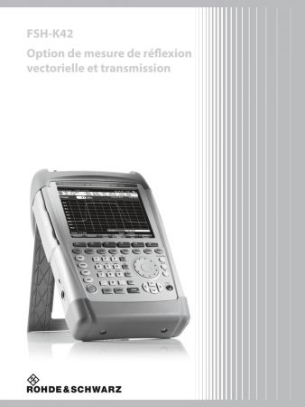 FSH-K42 | Option de mesure de réflexion vectorielle et transmission pour FSH4/8 