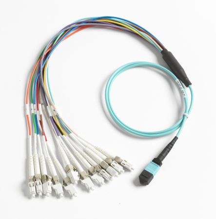BKC-MPO-ULC | Cordon breakout 1m pour connecteur LC, MPO sans broche 