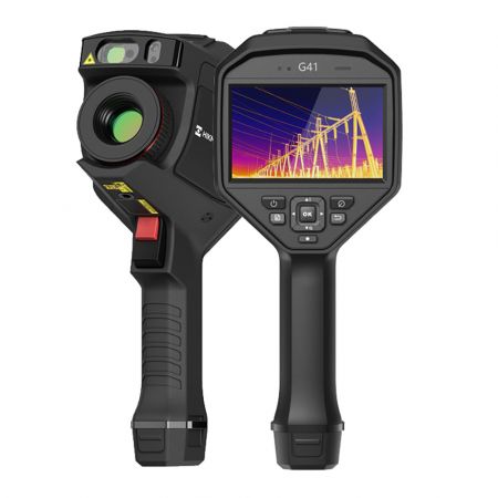 HM-TP74H-25SVF/W-G41 | Caméra thermique G41H 480 x 360 px, -20°C à +2000°C, écran tactile 4.3'', pointeur laser, WiFi