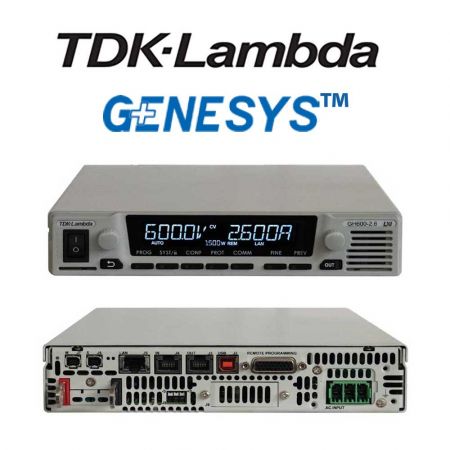 GH1KW-1-5KW-SERIE | Alimentations TDK-Lambda série GENESYS+ GH, 1 voie, 1 kW à 1,5 kW / 600 V - 150 A, 1U demi-rack 19''