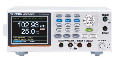 GOM-804 | Micro-milliohmmètre de table 50 mΩ à 5 MΩ, avec interfaces RS232 et USB 