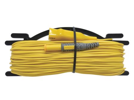 HI-L9843-51 | HIOKI L9843-51 - cordon de test avec enrouleur plat, jaune, 50 m 