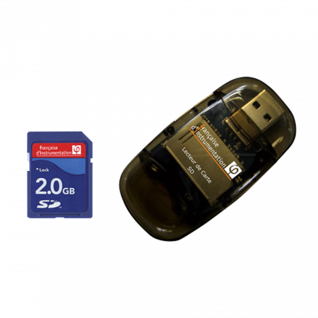 LCSD-FI-01 | Lecteur de carte SD + carte SD de capacité 2 GB 