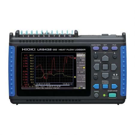 HI-LR8432-20 | Enregistreur de flux de chaleur graphique portable 10 voies isolées 