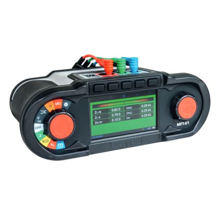 1012-225 | Testeur d'installations électriques BT Megger MFT-X1, IP54, écran couleur 100/250/500/1000 V 500 MOhms