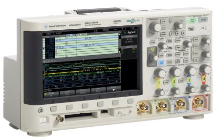 MSOX3054A | Oscilloscope numérique mixte 4 voies 500 MHz, 2 Géch/s, mémoire 2 MPts +16 voies logiques